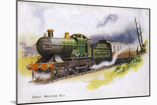 An Express Train of the Great Western Railway-null-Mounted Art Print