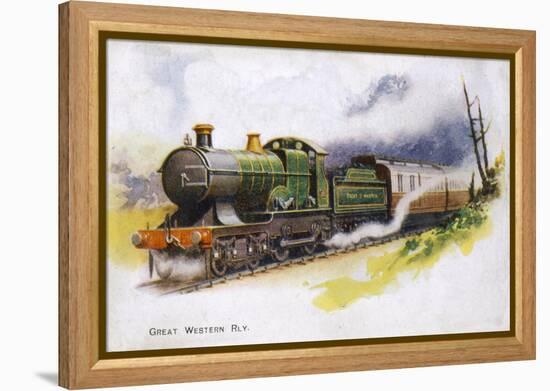 An Express Train of the Great Western Railway-null-Framed Stretched Canvas