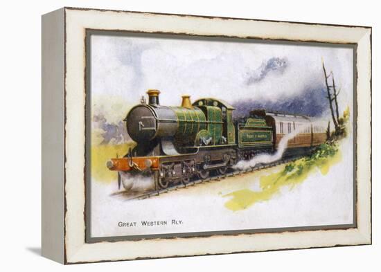 An Express Train of the Great Western Railway-null-Framed Stretched Canvas