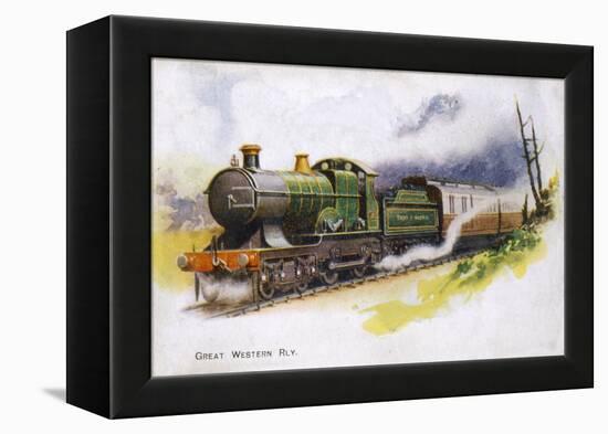 An Express Train of the Great Western Railway-null-Framed Stretched Canvas