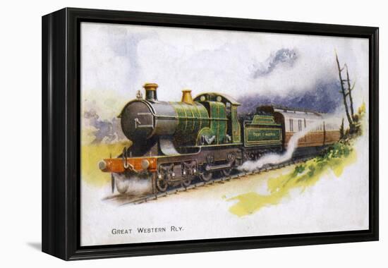 An Express Train of the Great Western Railway-null-Framed Stretched Canvas