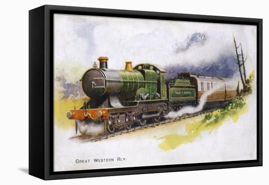 An Express Train of the Great Western Railway-null-Framed Stretched Canvas