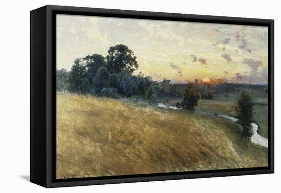 An Extensive Landscape at Sunset, 1902-Johan Ericson-Framed Premier Image Canvas