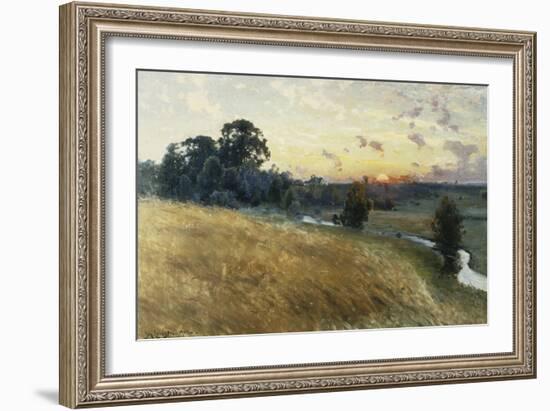 An Extensive Landscape at Sunset, 1902-Johan Ericson-Framed Giclee Print