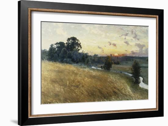 An Extensive Landscape at Sunset, 1902-Johan Ericson-Framed Giclee Print
