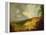 An Extensive Mountainous Landscape with a Gypsy Encampment in the Foreground-George Morland-Framed Premier Image Canvas