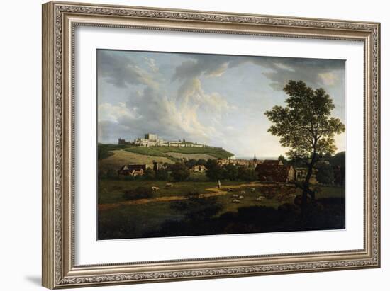 An Extensive View of Dover and Dover Castle (Oil on Canvas)-Arthur Nelson-Framed Giclee Print