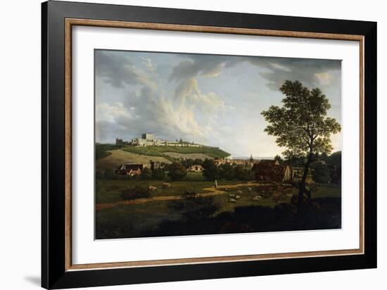 An Extensive View of Dover and Dover Castle (Oil on Canvas)-Arthur Nelson-Framed Giclee Print