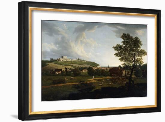 An Extensive View of Dover and Dover Castle (Oil on Canvas)-Arthur Nelson-Framed Giclee Print