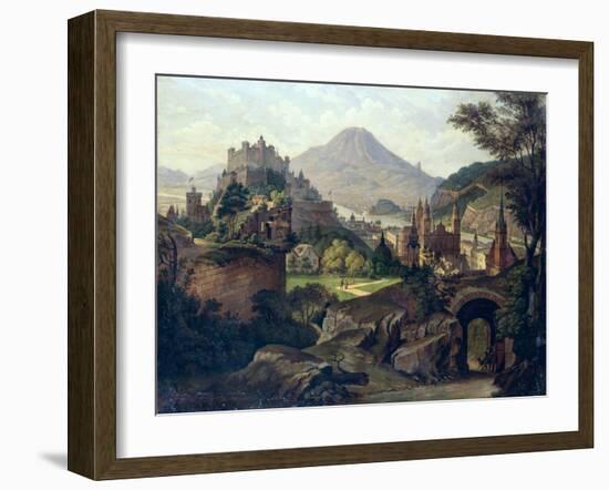 An Extensive View of Salzburg with the Hohensalzburg Fortress-null-Framed Giclee Print