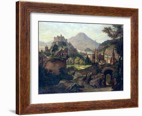 An Extensive View of Salzburg with the Hohensalzburg Fortress-null-Framed Giclee Print