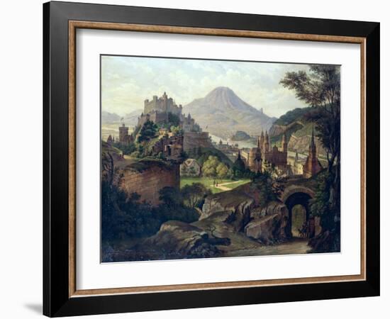 An Extensive View of Salzburg with the Hohensalzburg Fortress-null-Framed Giclee Print