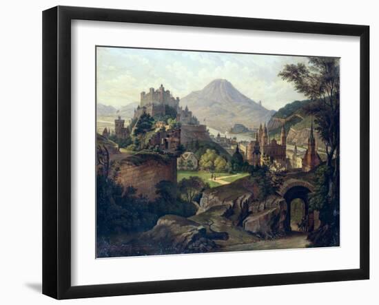 An Extensive View of Salzburg with the Hohensalzburg Fortress-null-Framed Giclee Print