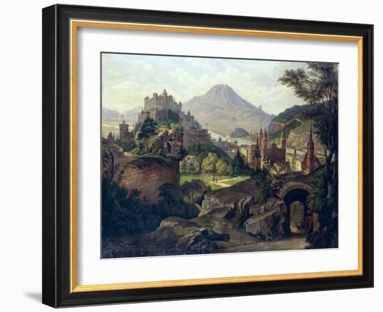 An Extensive View of Salzburg with the Hohensalzburg Fortress-null-Framed Giclee Print