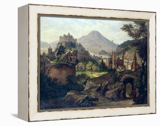 An Extensive View of Salzburg with the Hohensalzburg Fortress-null-Framed Premier Image Canvas