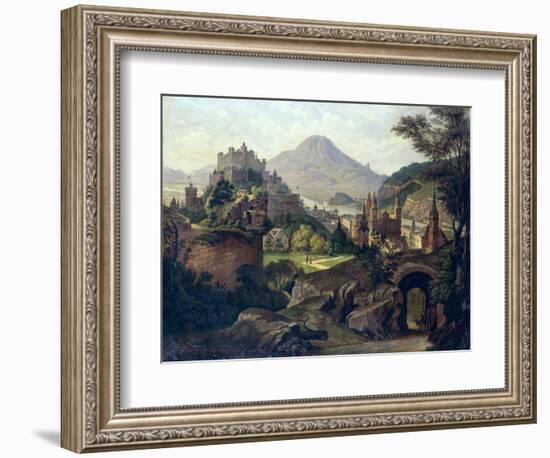 An Extensive View of Salzburg with the Hohensalzburg Fortress-null-Framed Giclee Print