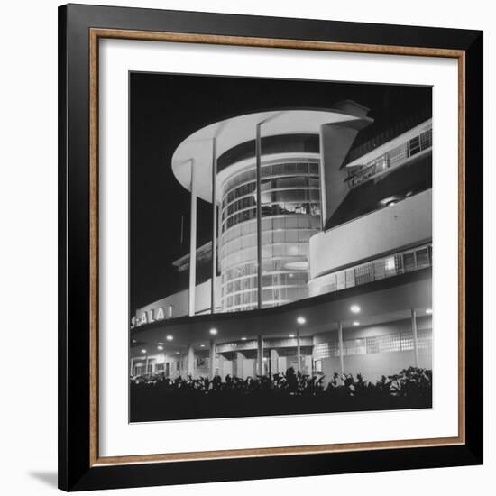 An Exterior View of the Jai-Alai in Manila-Carl Mydans-Framed Photographic Print