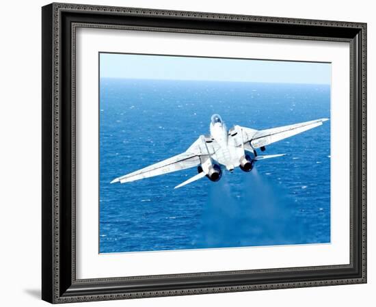 An F-14D Tomcat Taking Off-Stocktrek Images-Framed Photographic Print