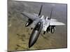 An F-15E Strike Eagle Aircraft in Flight Over Afghanistan-Stocktrek Images-Mounted Photographic Print