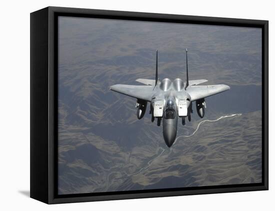 An F-15E Strike Eagle Flies Watch Over the Skies of Afghanistan-Stocktrek Images-Framed Premier Image Canvas