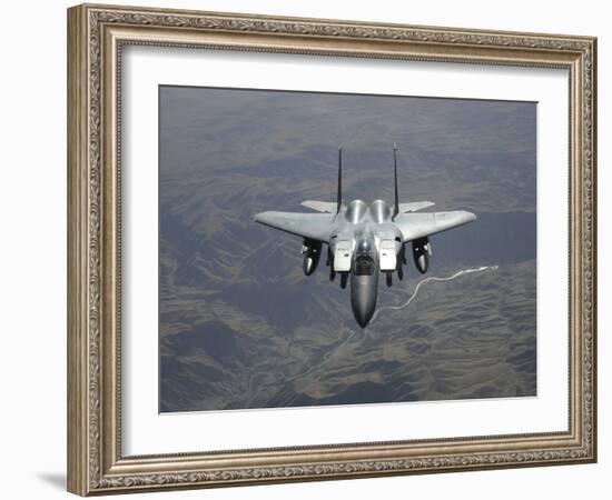 An F-15E Strike Eagle Flies Watch Over the Skies of Afghanistan-Stocktrek Images-Framed Photographic Print