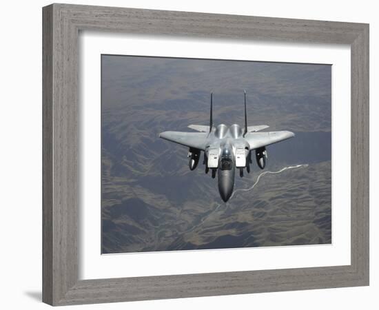 An F-15E Strike Eagle Flies Watch Over the Skies of Afghanistan-Stocktrek Images-Framed Photographic Print