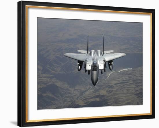 An F-15E Strike Eagle Flies Watch Over the Skies of Afghanistan-Stocktrek Images-Framed Photographic Print