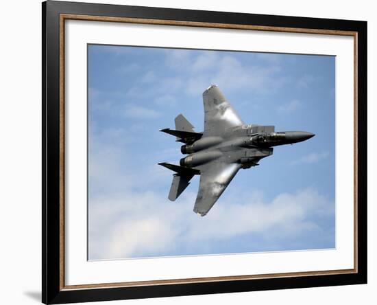 An F-15E Strike Eagle Soars Through the Sky-Stocktrek Images-Framed Photographic Print