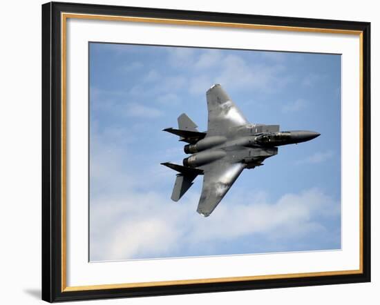 An F-15E Strike Eagle Soars Through the Sky-Stocktrek Images-Framed Photographic Print