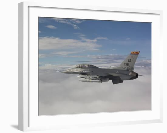 An F-16 Fighting Falcon Flies with An AGM-65 Maverick Missile-Stocktrek Images-Framed Photographic Print