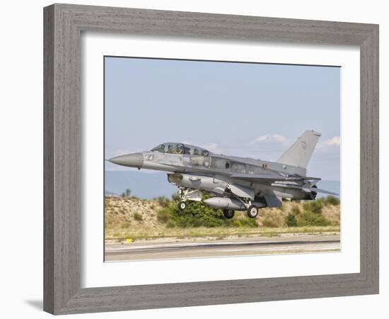 An F-16D of the Royal Singapore Air Force-Stocktrek Images-Framed Photographic Print