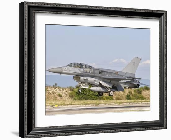 An F-16D of the Royal Singapore Air Force-Stocktrek Images-Framed Photographic Print