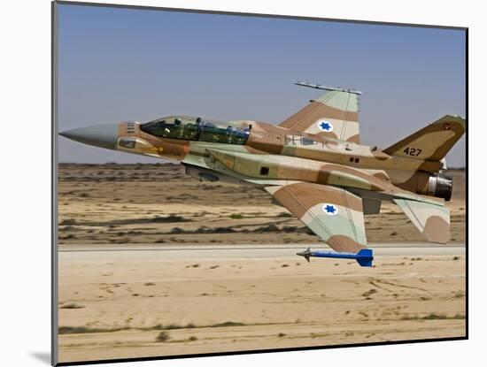 An F-16I Sufa of the Israeli Air Force Taking Off from Ramon Air Base-Stocktrek Images-Mounted Photographic Print