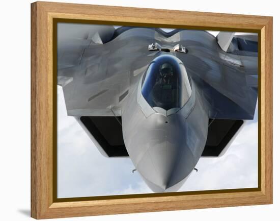 An F-22 Raptor Prepares For Refueling-Stocktrek Images-Framed Premier Image Canvas