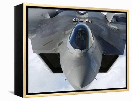 An F-22 Raptor Prepares For Refueling-Stocktrek Images-Framed Premier Image Canvas