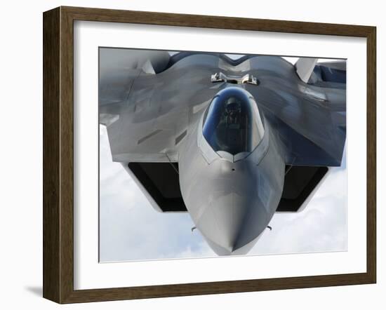 An F-22 Raptor Prepares For Refueling-Stocktrek Images-Framed Photographic Print