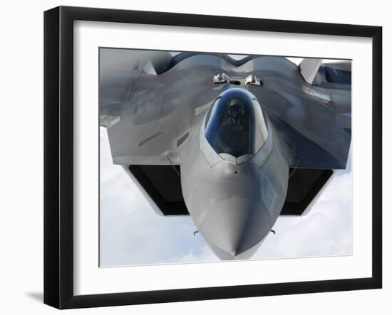 An F-22 Raptor Prepares For Refueling-Stocktrek Images-Framed Photographic Print