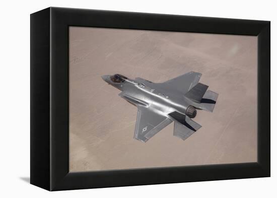 An F-35 Lightning Ii Flies over Edwards Air Force Base, California-null-Framed Premier Image Canvas