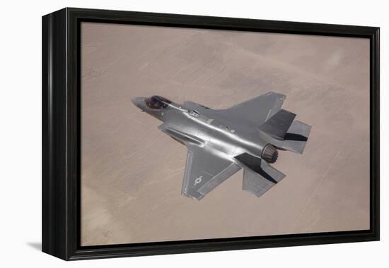 An F-35 Lightning Ii Flies over Edwards Air Force Base, California-null-Framed Premier Image Canvas