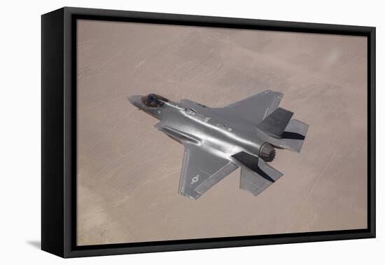 An F-35 Lightning Ii Flies over Edwards Air Force Base, California-null-Framed Premier Image Canvas