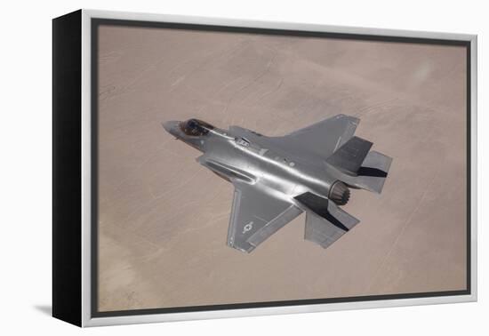 An F-35 Lightning Ii Flies over Edwards Air Force Base, California-null-Framed Premier Image Canvas