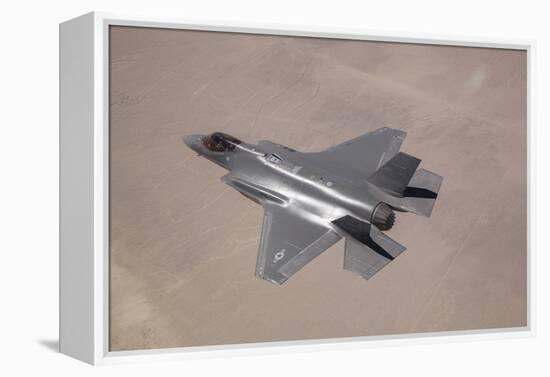 An F-35 Lightning Ii Flies over Edwards Air Force Base, California-null-Framed Premier Image Canvas