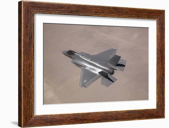 An F-35 Lightning Ii Flies over Edwards Air Force Base, California-null-Framed Photographic Print