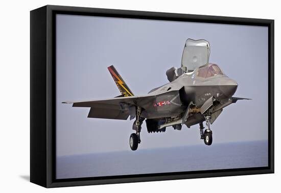 An F-35 Lightning Ii Prepares for Landing-null-Framed Premier Image Canvas