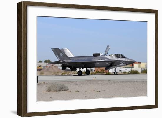 An F-35B Lightning Ii Landing at Marine Corps Air Station Yuma, Arizona-Stocktrek Images-Framed Photographic Print