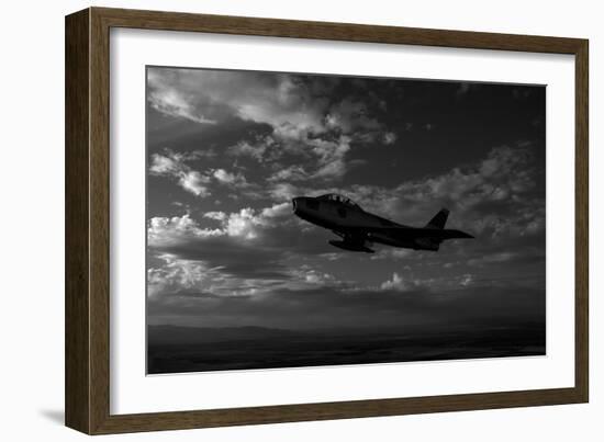 An F-86F Sabre in Flight Near Glendale, California-null-Framed Photographic Print