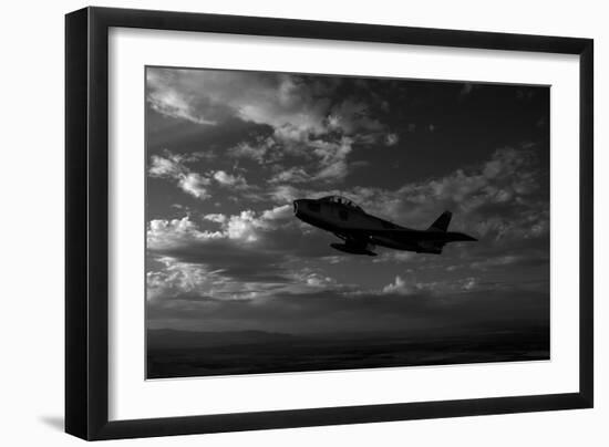 An F-86F Sabre in Flight Near Glendale, California-null-Framed Photographic Print