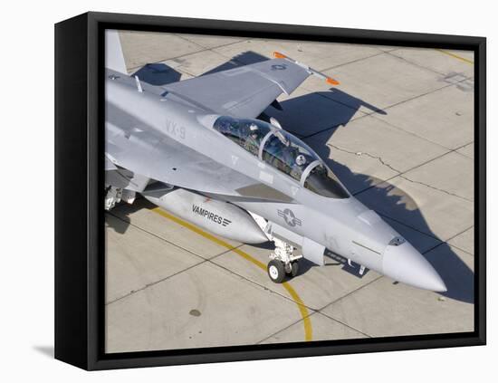 An F/A-18 Super Hornet of the U.S. Navy Air Test and Evaluation Squadron-Stocktrek Images-Framed Premier Image Canvas