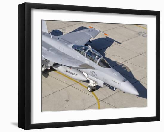 An F/A-18 Super Hornet of the U.S. Navy Air Test and Evaluation Squadron-Stocktrek Images-Framed Photographic Print