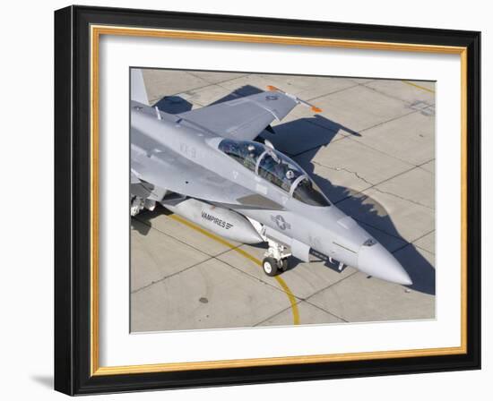 An F/A-18 Super Hornet of the U.S. Navy Air Test and Evaluation Squadron-Stocktrek Images-Framed Photographic Print